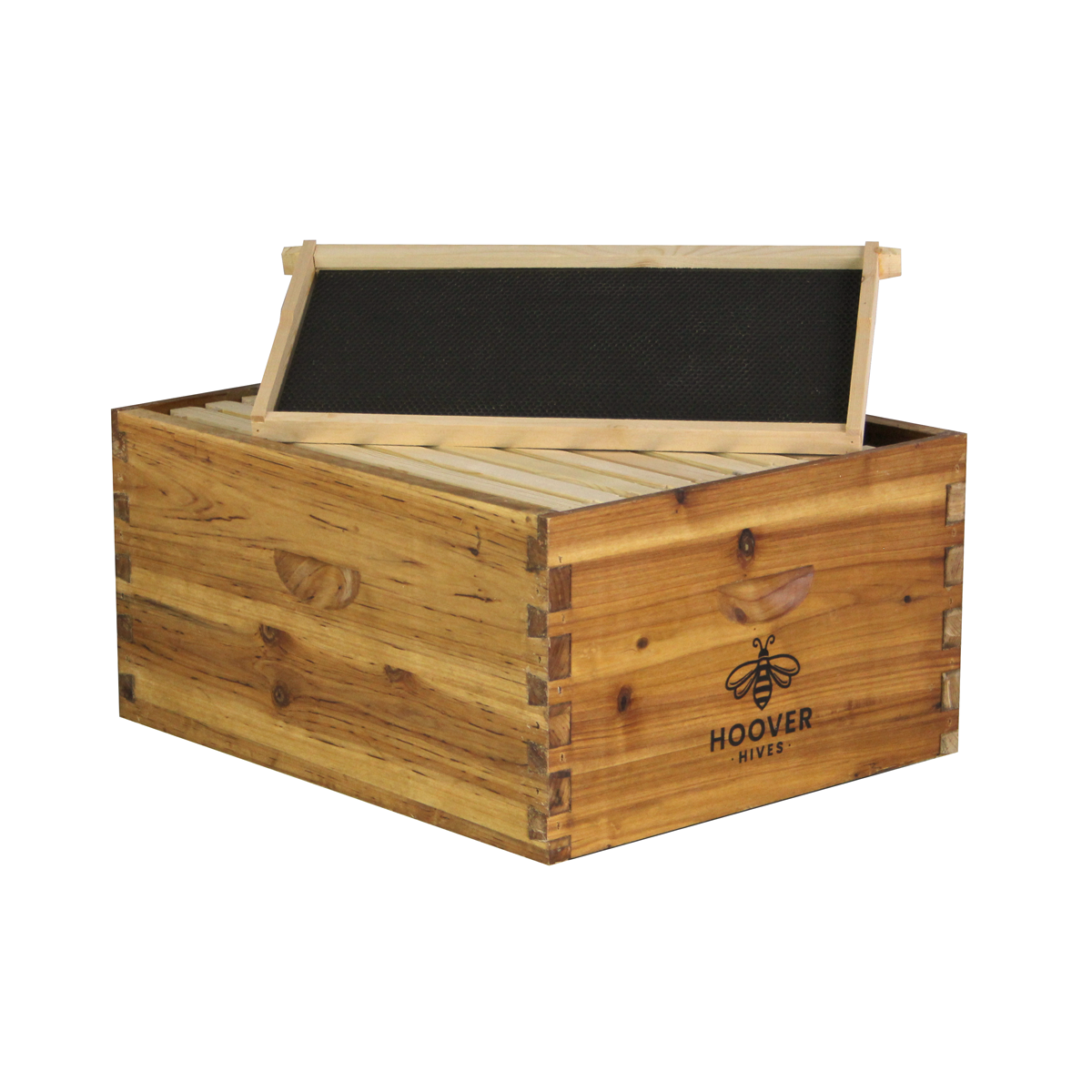Hoover Hives Wax Coated 10 Frame Deep Brood Box With Frames & Foundations