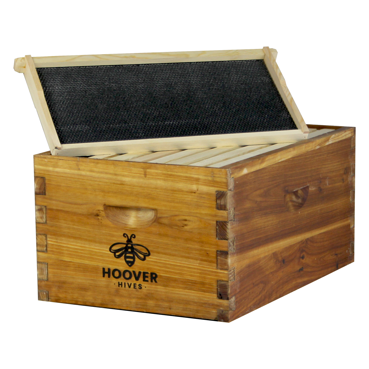 Hoover Hives Wax Coated 8 Frame Deep Brood Box With Frames & Foundations