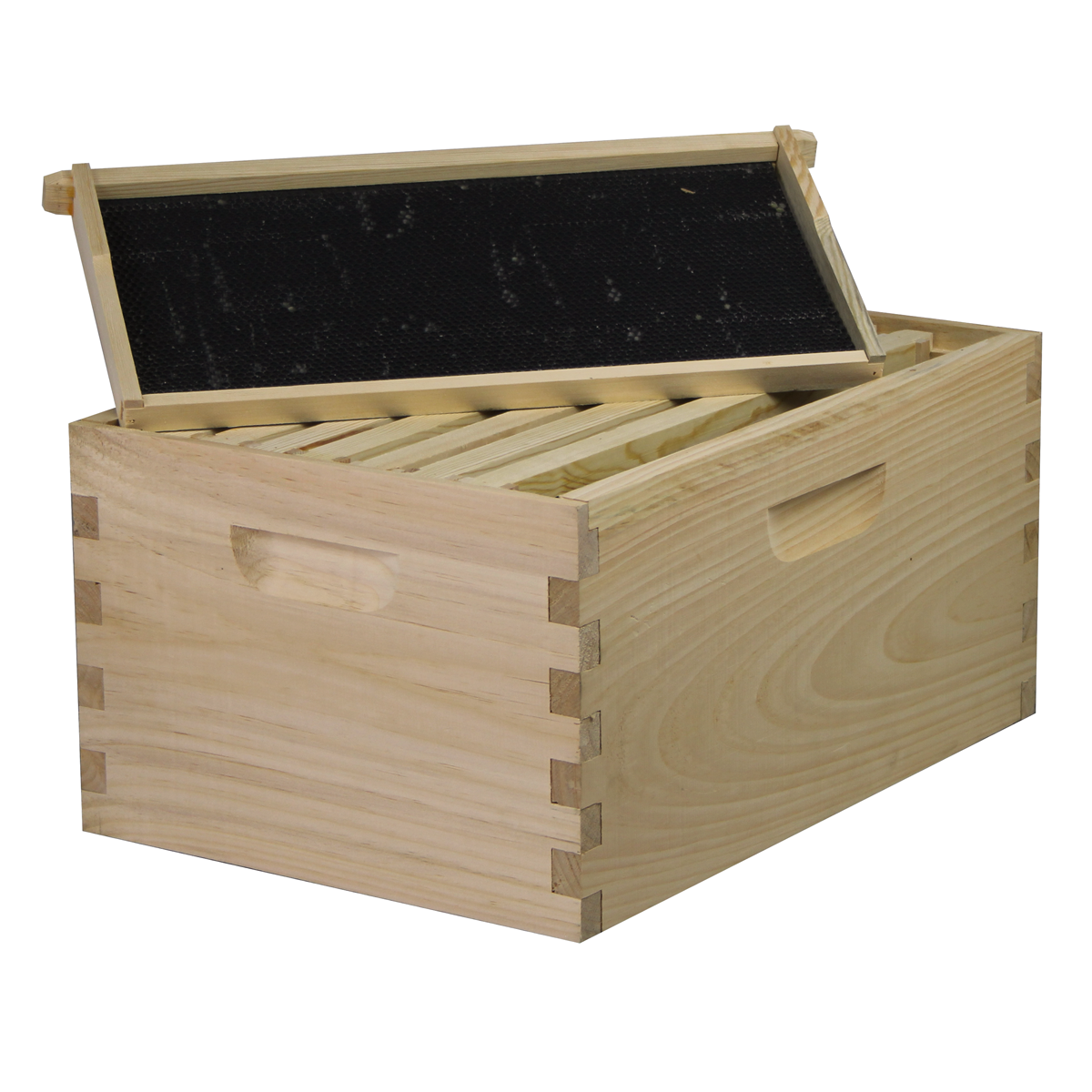 Busy Bees 'N' More Amish Made 8 Frame Deep Brood Box With Frames & Foundations