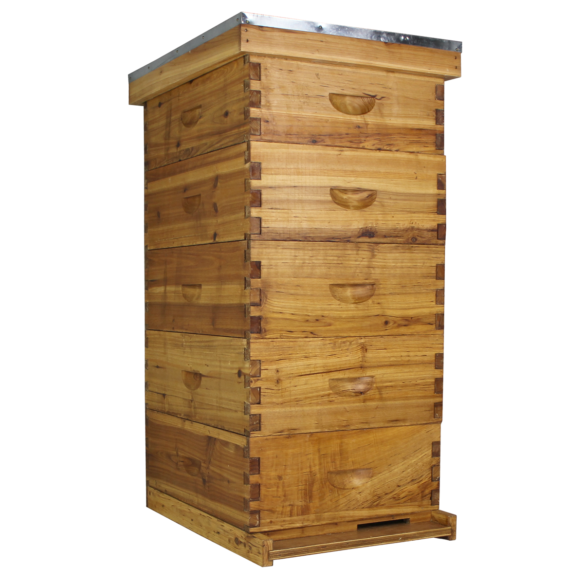Hoover Hives Wax Coated 10 Frame Beehive With 0 Deep Bee Boxes & 5 Medium Bee Boxes
