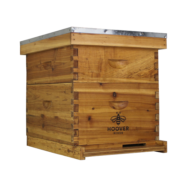 Hoover Hives Wax Coated 10 Frame Beehive With 1 Deep Bee Box & 1 Medium Bee Box
