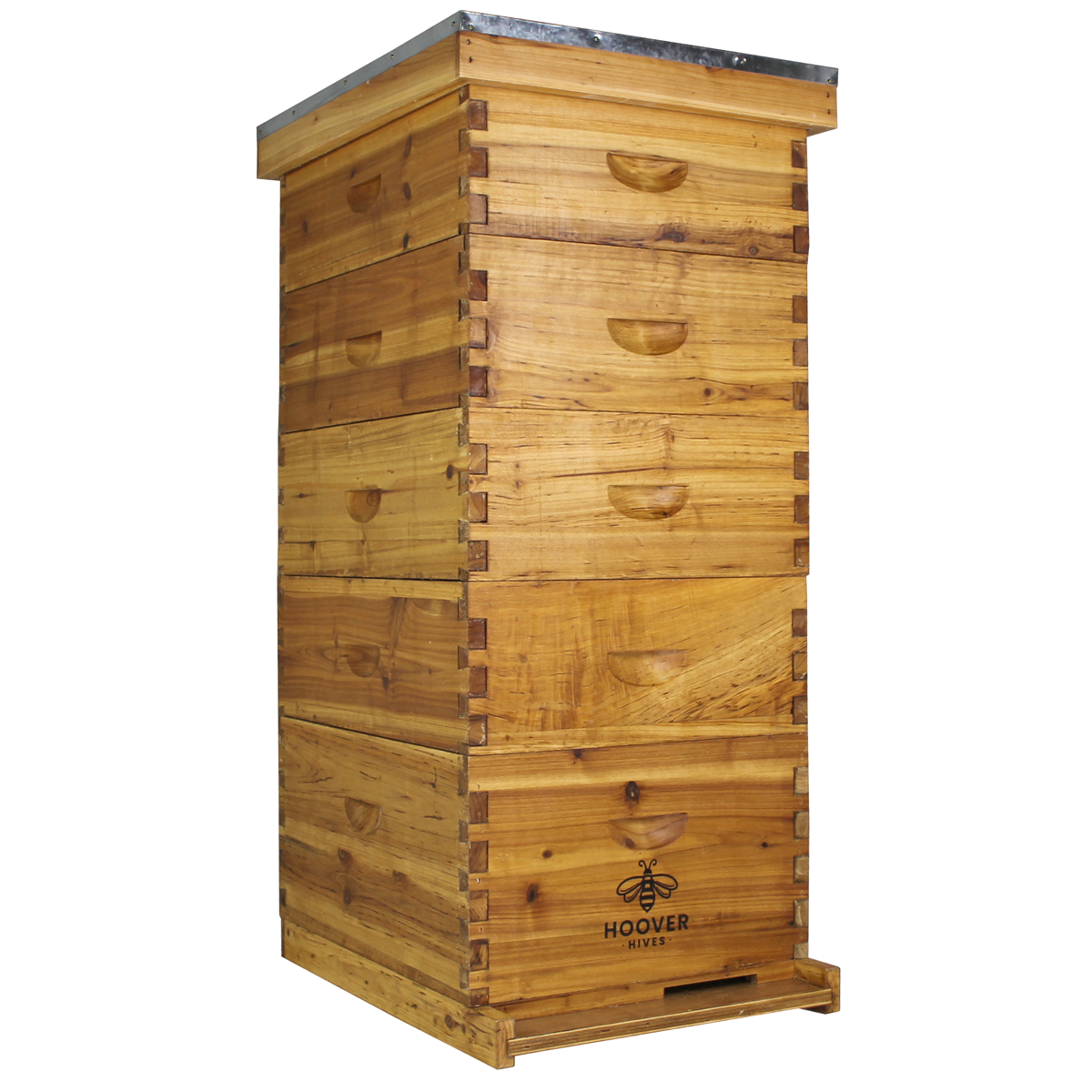 Hoover Hives Wax Coated 10 Frame Beehive With 1 Deep Bee Box & 4 Medium Bee Boxes