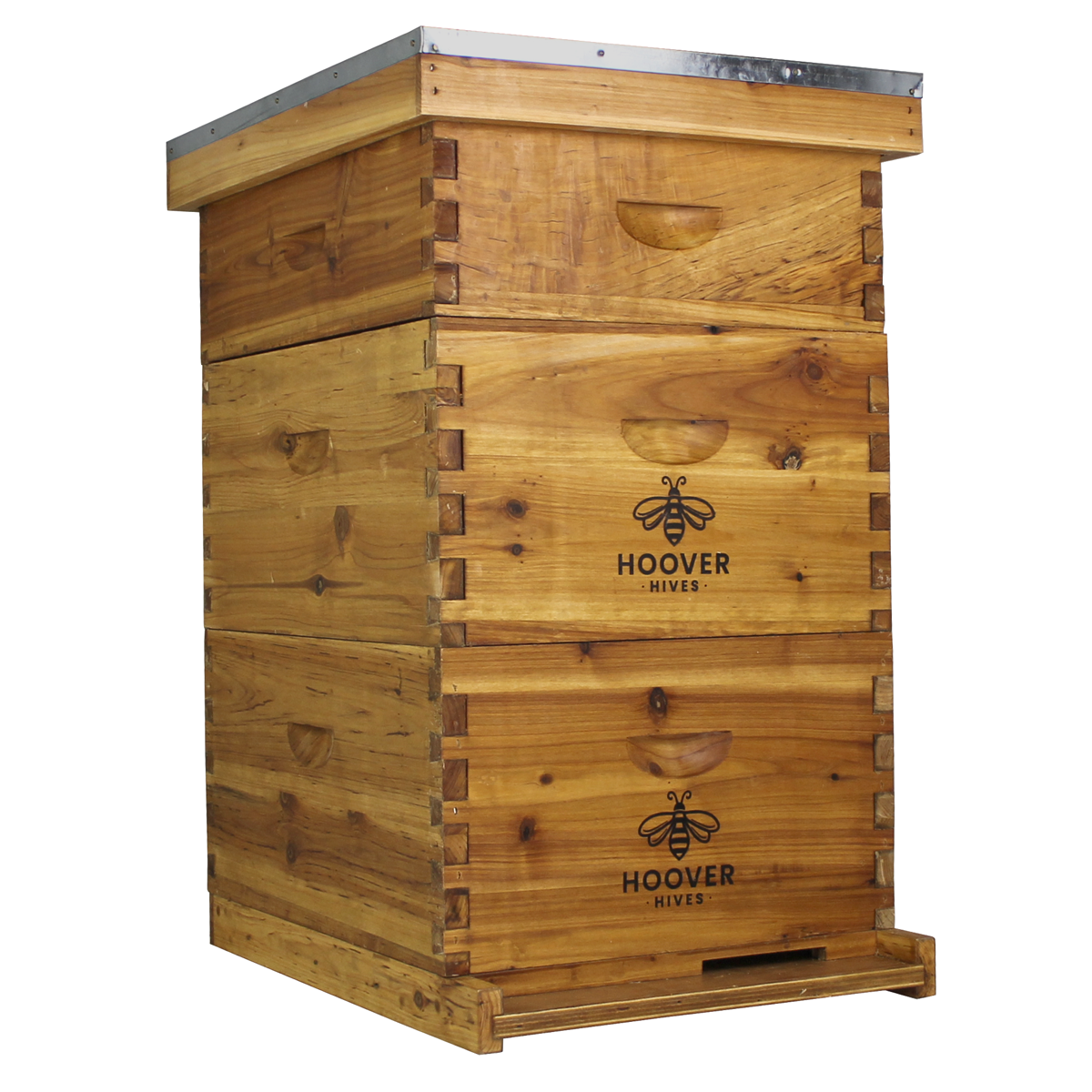 Hoover Hives Wax Coated 10 Frame Beehive With 2 Deep Bee Boxes & 1 Medium Bee Box