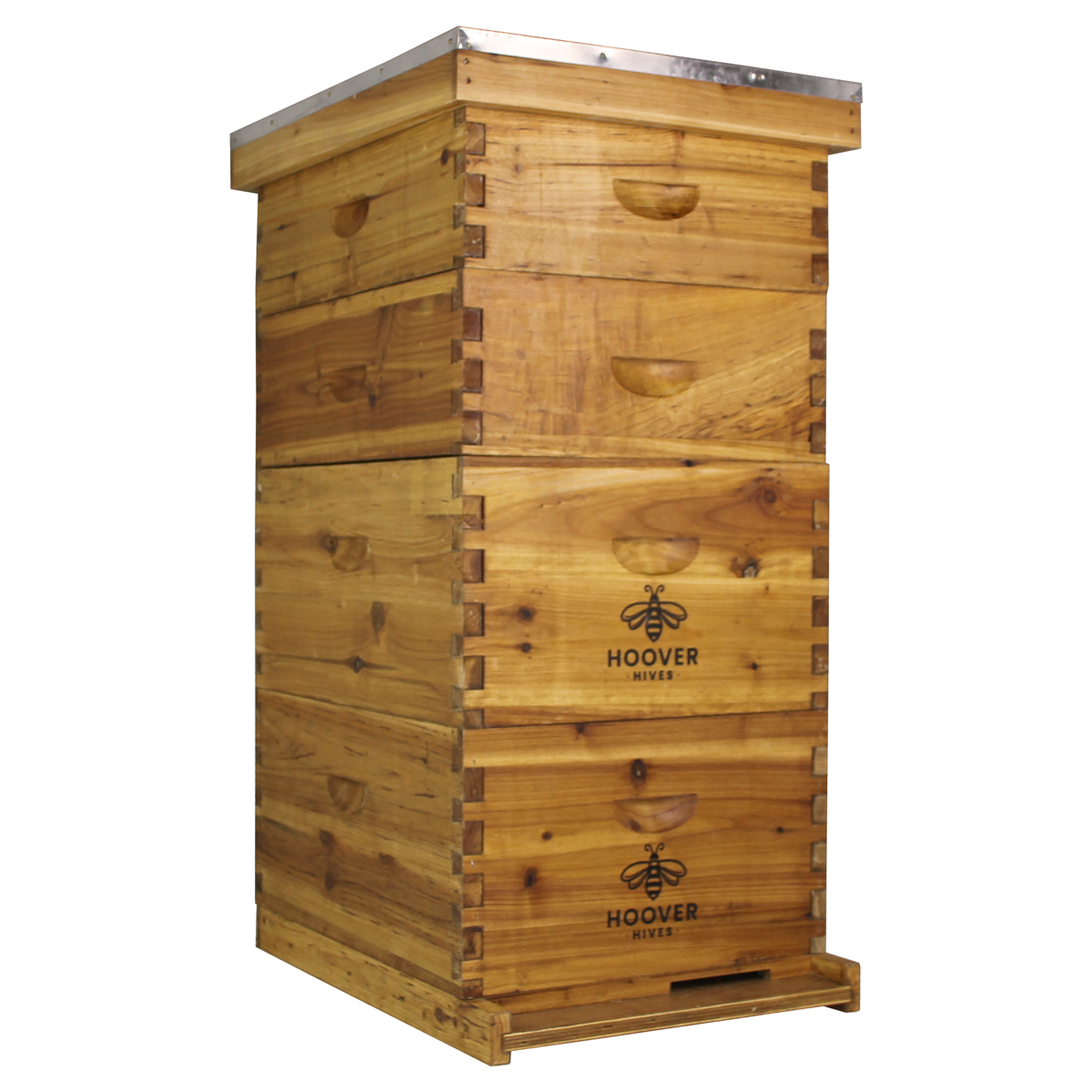 Hoover Hives Wax Coated 10 Frame Beehive With 2 Deep Bee Boxes & 2 Medium Bee Boxes