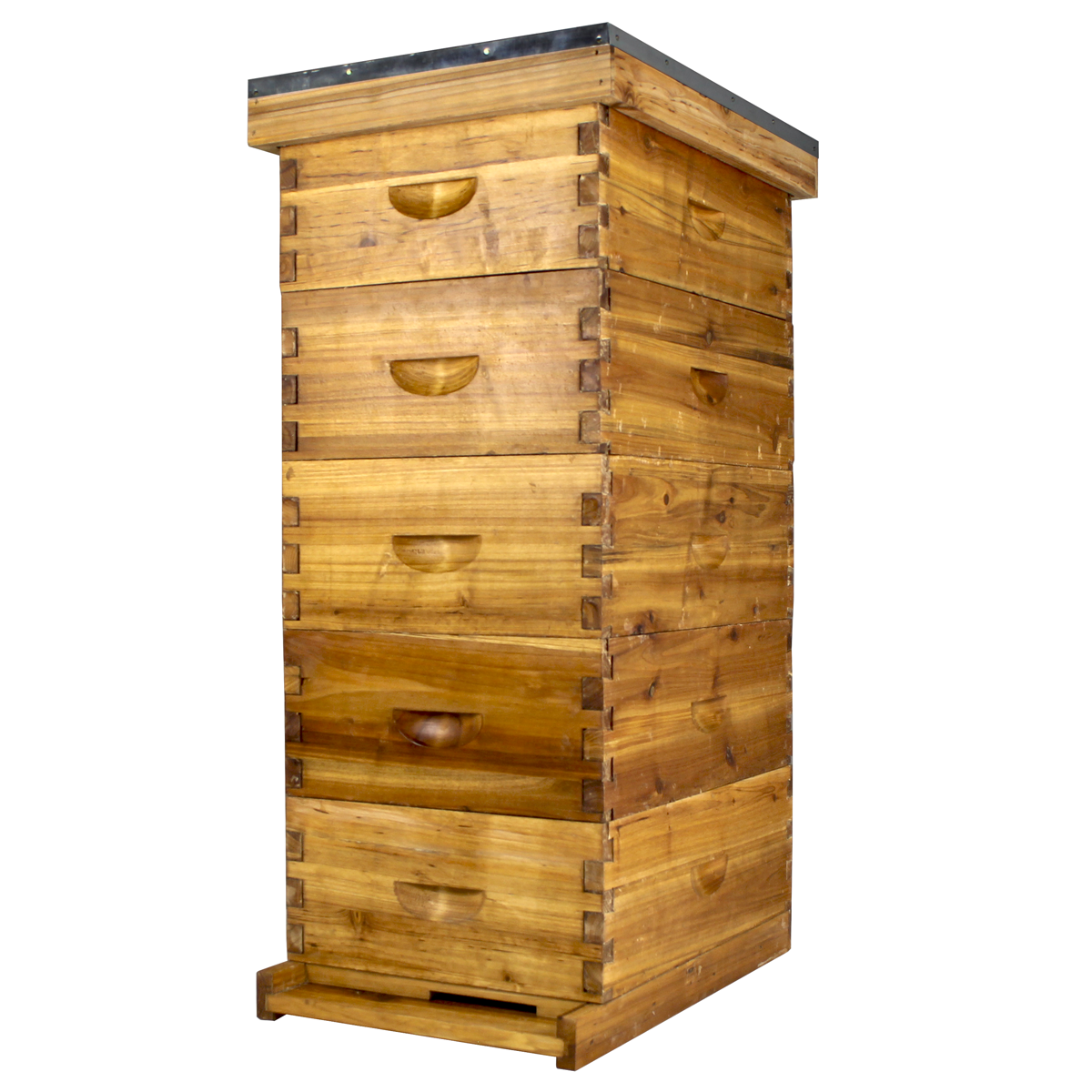 Hoover Hives Wax Coated 8 Frame Beehive With 0 Deep Bee Boxes & 5 Medium Bee Boxes