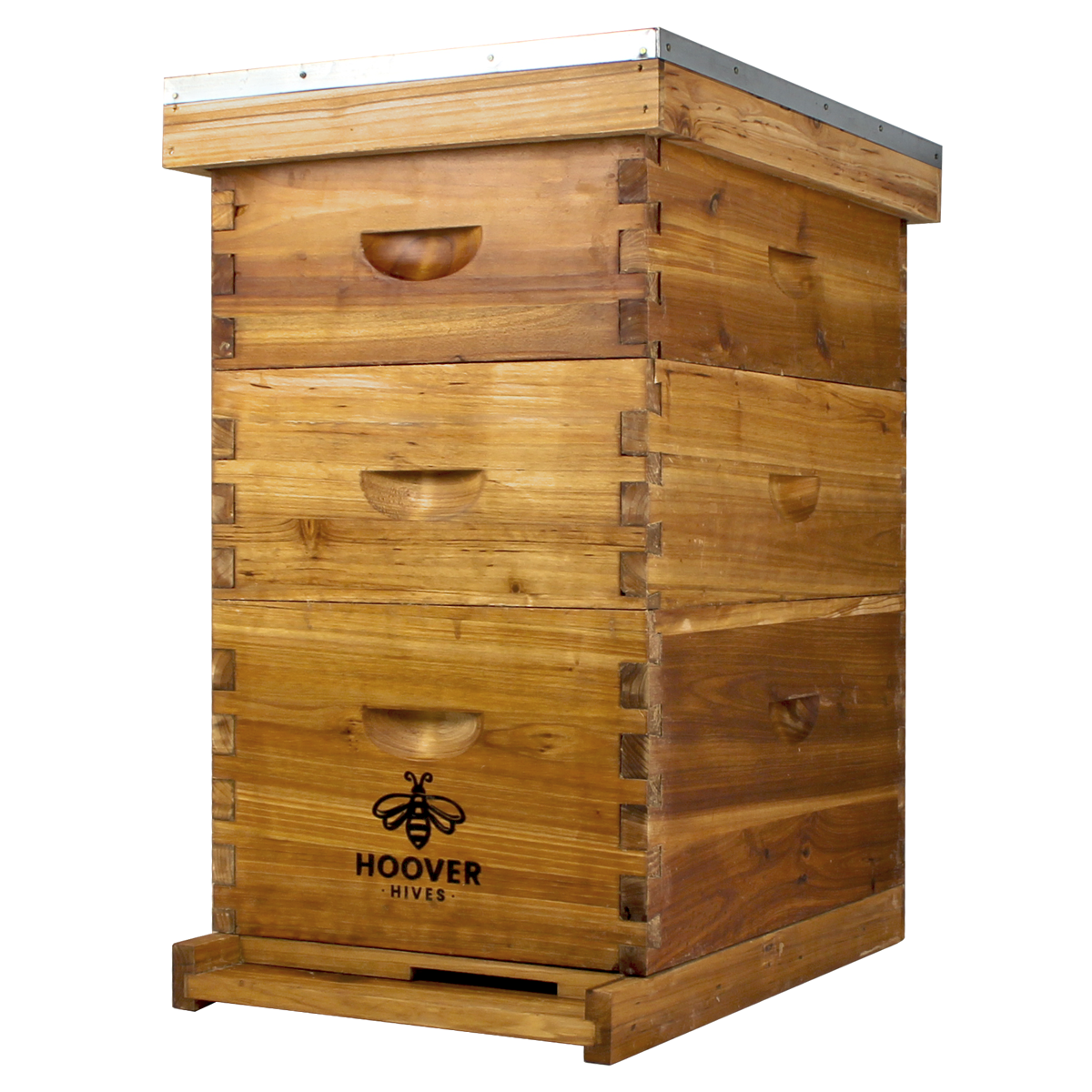 Hoover Hives Wax Coated 8 Frame Beehive With 1 Deep Bee Box & 2 Medium Bee Boxes