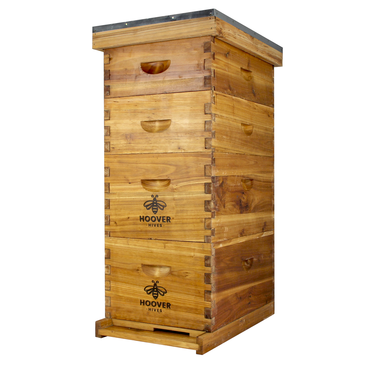 Hoover Hives Wax Coated 8 Frame Beehive With 2 Deep Bee Boxes & 2 Medium Bee Boxes