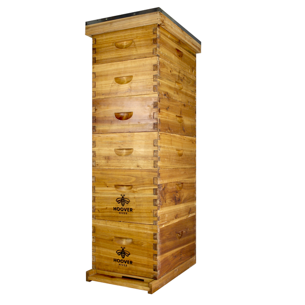 Hoover Hives Wax Coated 8 Frame Beehive With 2 Deep Bee Boxes & 4 Medium Bee Boxes