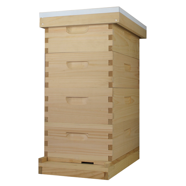 Busy Bees 'N' More Amish Made 8 Frame Beehive With 4 Medium Bee Boxes
