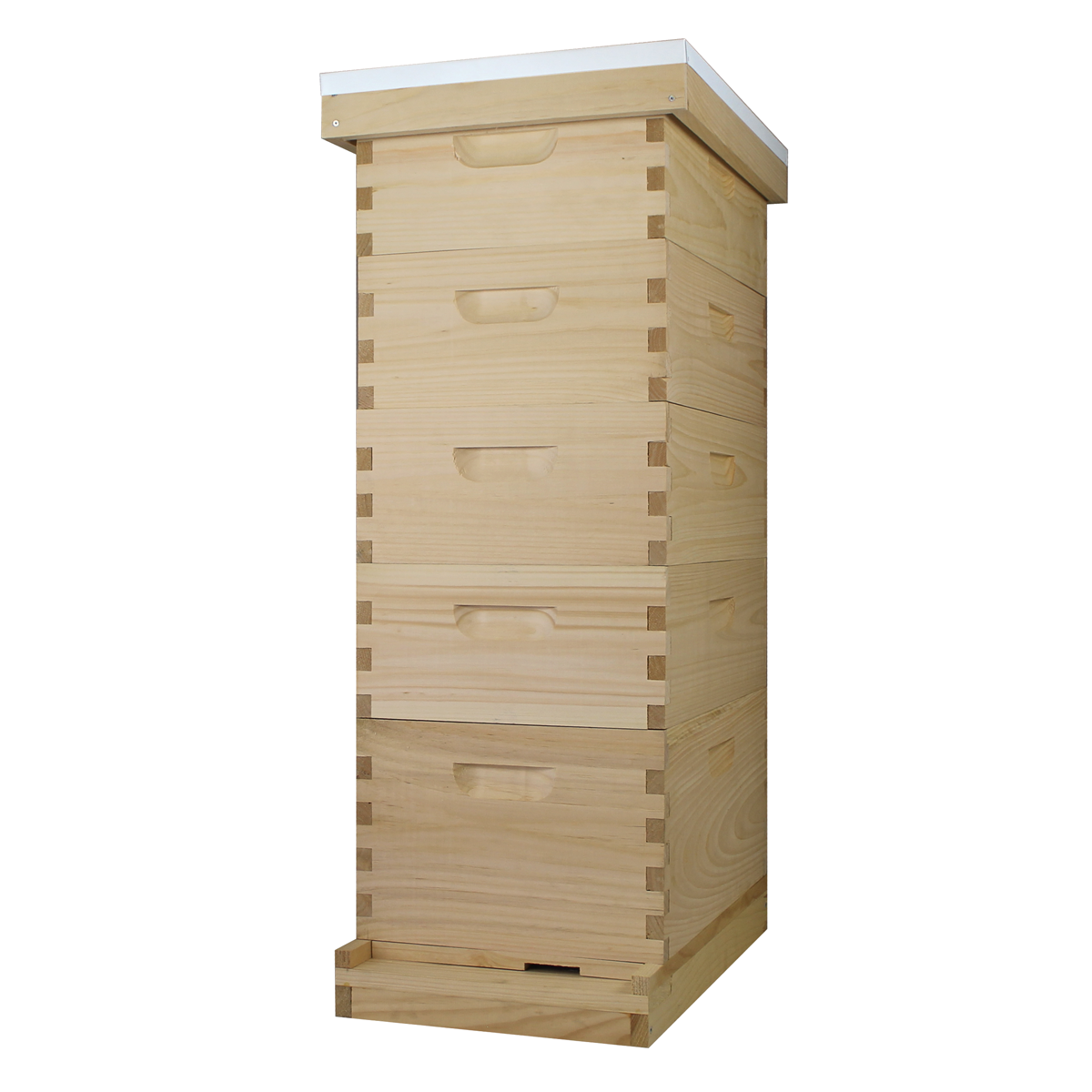 Busy Bees 'N' More Amish Made 8 Frame Beehive With 1 Deep Bee Box & 4 Medium Bee Boxes